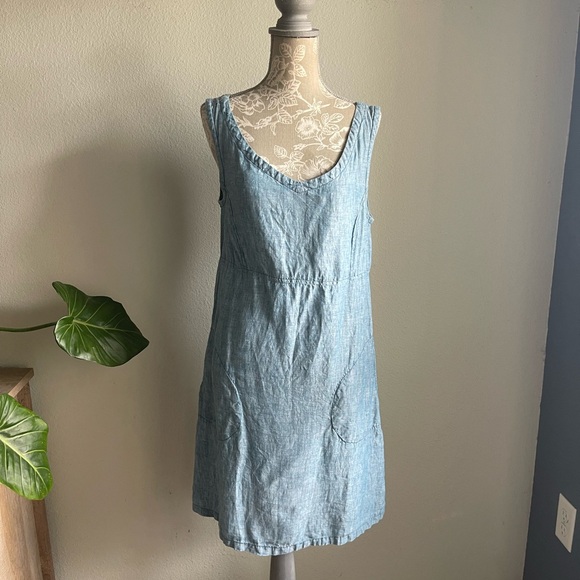 Toad & Co. Linen Linette Dress in Blue - Picture 4 of 15